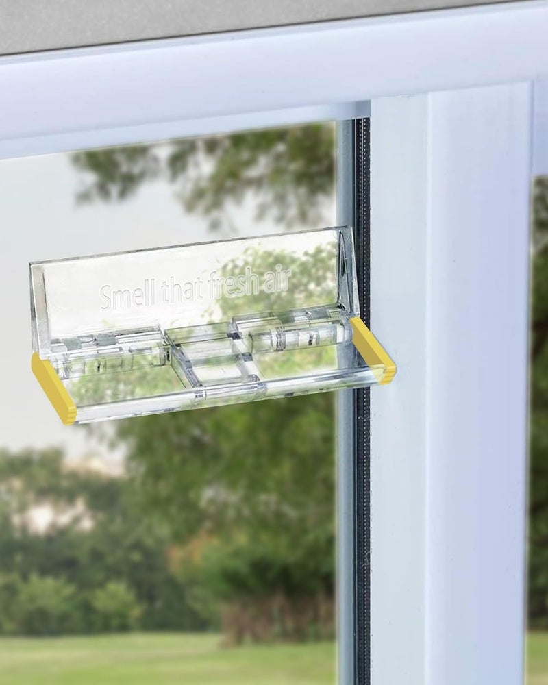 SLYDESECURLOCK Upgrade Sliding Glass Door Lock 2 Pack - Child Proof & Security Lock, No Drill Easy Install Adhesive Patio Door Lock, Window Stopper for Sliding Windows, Closet Doors, Baby Safety Sliding Door Locks - Image 1